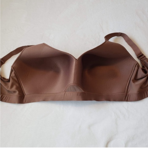 CACIQUE Set of 2 Comfort Bliss Lightly Lined No-Wire Bra 44G Brown Blue - Picture 6 of 14